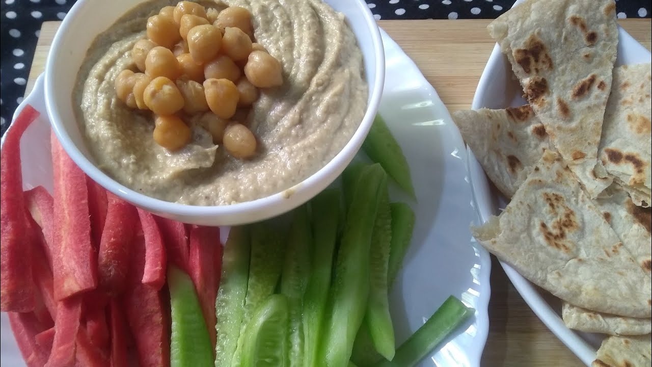 Home Made Hummus Recipe With Tahini Sauce - YouTube