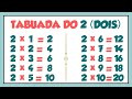 Tabuada do 2║Ouvindo e Aprendendo a tabuada de Multiplicação do 2️⃣ DOIS║Tabuada do DOIS ➯