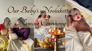 Our baby’s noolukettu and naming ceremony | Canada| South indian| Kerala tradition |