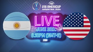 Argentina v USA | Full Basketball Game | FIBA U18 AmeriCup 2024