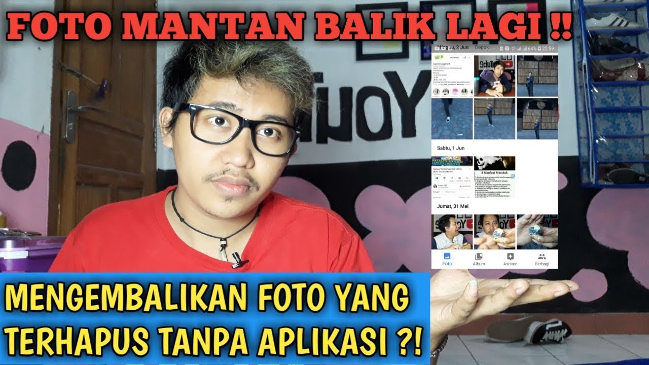 CARA MENGEMBALIKAN FOTO YANG TERHAPUS TANPA APLIKASI !! - YouTube