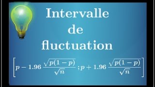 intervalle de fluctuation au seuil de 95% - comment l'utiliser en exercice - Cours + exemple