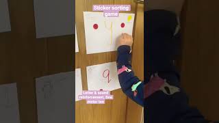 Phonics game | sticker sorting |letter recognition