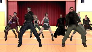 [MMD] Lean On dance - Leon Kennedy, Chris Redfield, Jill Valentine, Ada Wong, Claire Resident Evil