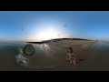 kangal playing in the sea 360 video