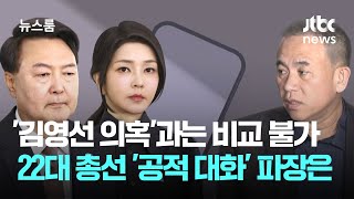 '김영선 의혹'과는 비교 불가…22대 총선 관련 '공적 대화' 파장은 / JTBC 뉴스룸