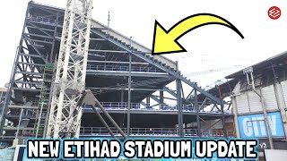 AMAZING! IT'S HUGE! New Etihad Stadium Redevelopment Update! Upper Tier, SteelWork, Hotel Structure