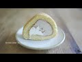 【cooking.8】栗のロールケーキ・chestnut cake roll 秋の恵み スポンジケーキは難しい 自然の恵みに感謝