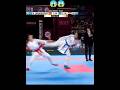 Amazing female kumite karate combat | Girl Fight | WKF kumite -50 KG Cairo 2024 #shorts #karate