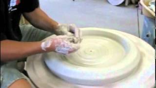 ceramic pottery 25lb large platter demo