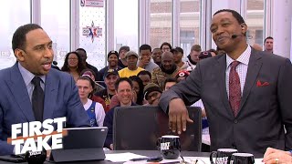 Isiah Thomas gets booed by the First Take crowd for his Bulls-Pistons take