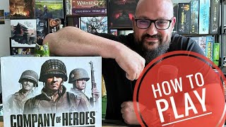 Company of Heroes board game- how to play (basic rules with painted miniatures!)