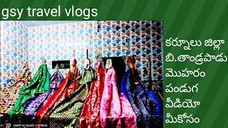 బి.తాండ్రపాడు మొహరం పండుగ వీడియో  | moharam festival celebrations | Kurnool moharam GSYTRAVELVLOGS