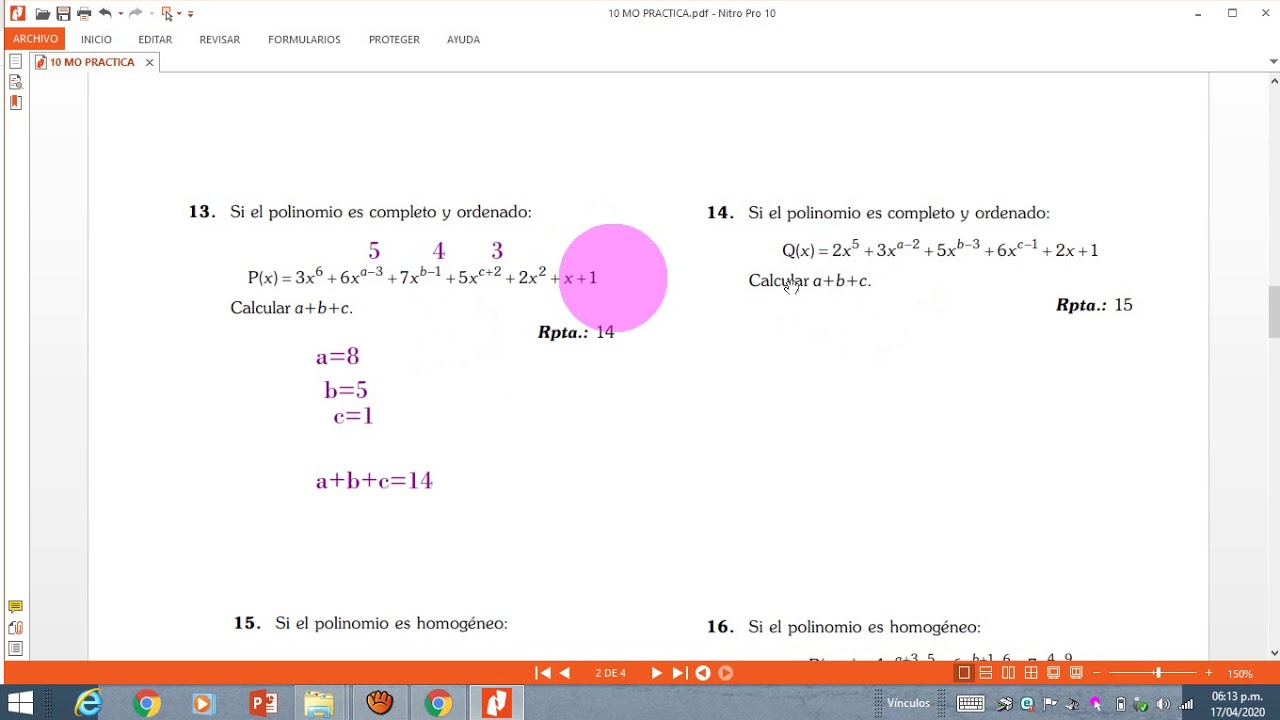 POLINOMIO COMPLETO Y ORDENADO, EJERCICIOS RESUELTOS - YouTube