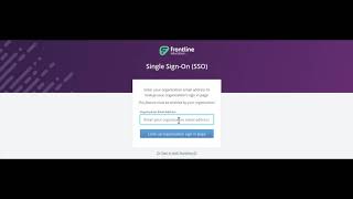 Frontline Sign In SSO
