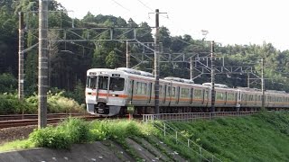 JR東海 カナキク・東峰踏切 と俯瞰から見る普通電車 東海道本線