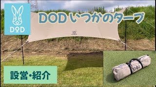 【キャンプ道具】ＤＯＤいつかのタープを設営しました