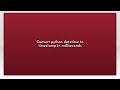 Convert python datetime to timestamp in milliseconds