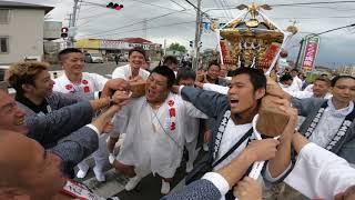 30年  平塚市 真土神社 例大祭  本社神輿立派な渡御です。