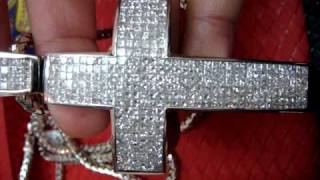 FAT JOE JEWELRY  DIAMONDS CROSS PRINCESS CUT INVISIBLE SET.MPG