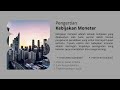 PENGERTIAN KEBIJAKAN FISKAL DAN MONETER