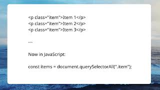 Master querySelectorAll in JavaScript (Avoid This Mistake)