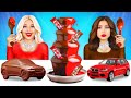 TANTANGAN COKLAT VS MAKANAN ASLI | Cuma Makan Permen! Tahan Tawa oleh RATATA COOL