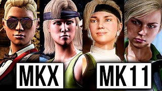 Sonya vs Cassie Intro Dialogue Evolution | Mortal Kombat 11: Character Interactions | MKX