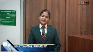 IIEBM Student Testimonial || Divya Jaisawal ||