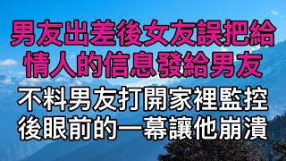 “老公，今晚還過來嗎？”男友出差後女友誤把給情人的訊息傳給男友，不料男友打開家裡監視後，眼前的一幕讓他崩潰。真實故事 ｜都市男女｜情感｜男閨蜜｜妻子出軌｜楓林情感