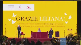 “Grazie Liliana!” - L’ultima testimonianza pubblica di Liliana Segre ai giovani del mondo