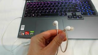 Why the Sound isn't sent to the Headphones when these are plugged in? (Lenovo Legion 5 Pro laptop)