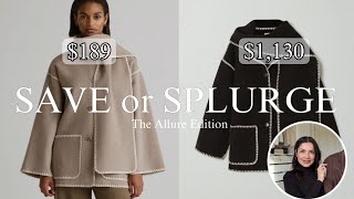 SAVE or SPLURGE WINTER HAUL 2025 | Toteme, Alaia, Uggs and more | The Allure Edition