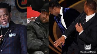 DL Hughley Reacts Will Smith Oscar Slap & Compares It To His Kanye West Fued "I Thought We Had Beef"