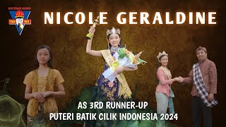 NICOLE PESERTA DIDIK SMP TNH KOTA MOJOKERTO (AS 3RD RUNNER-UP PUTERI BATIK CILIK INDONESIA 2024)