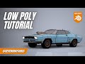 Blender tutorial - Low poly car