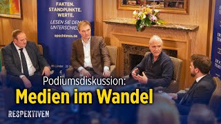 Podiumsdiskussion: „Medien im Wandel – was prägt den Journalismus der Zukunft?“ (Ausschnitt)