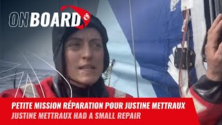 Petite mission réparation pour Justine Mettraux | Vendée Globe 2024