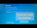 How to Fix Windows 10/11 Boot Error Code 0xc00000e | 0xc00000f with command prompt