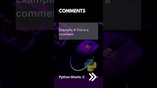 Comments | Python Shorts 12 | Python Tutorial | Deepak Radhakrishnan