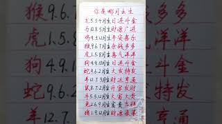 你是哪个月出生的#養生 #老人言 #書法