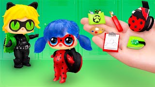 20 DIY LOL Surprise School Supplies And Crafts / Ladybug and Cat Noir