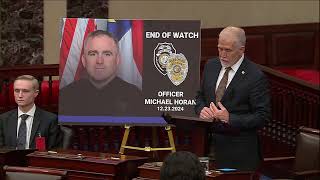 Tillis Honors Fallen Greensboro Officer Michael Horan on the Senate Floor