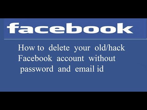 How to delete the old account without password and email How to delete the old account without password and email