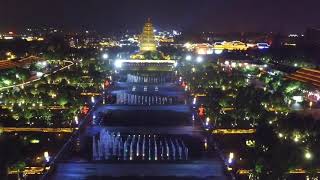 XiAn Big Wild Goose Pagoda Music Fountain