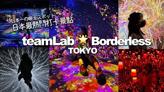 【東京旅行】日本最熱門打卡景點「TeamLab 」未來遊樂園 與花共生x動物x互動遊戲