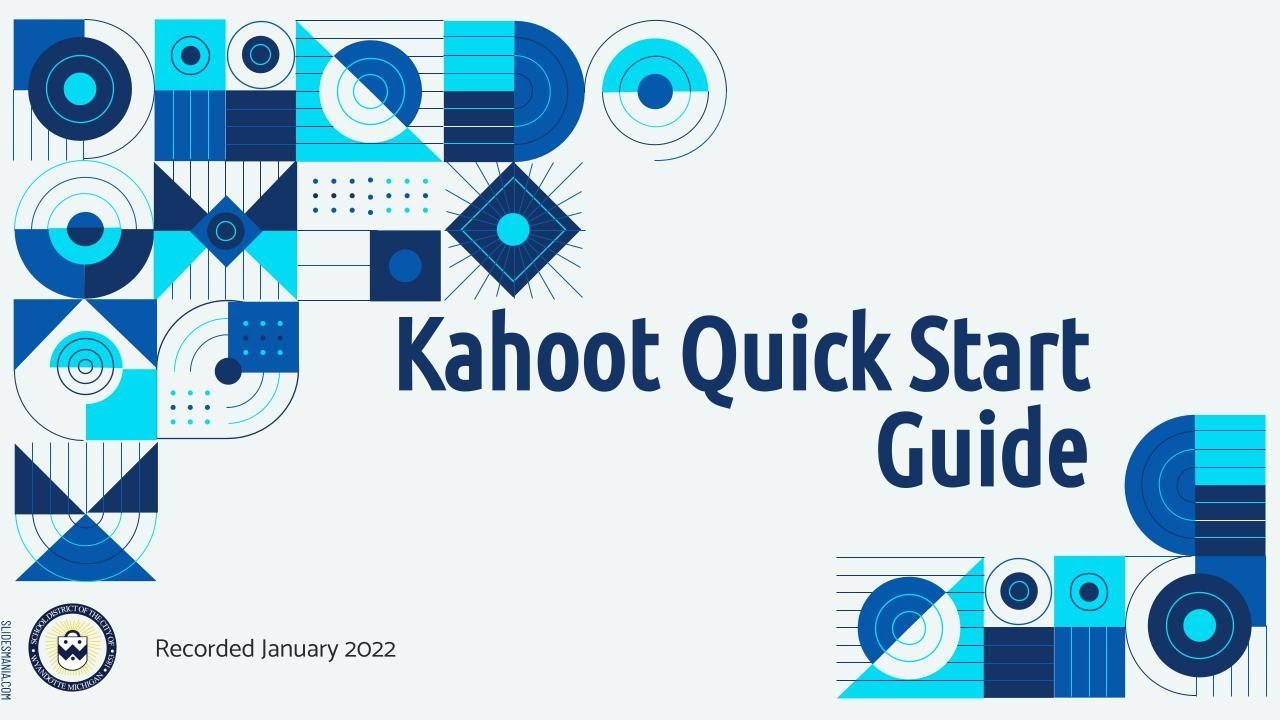 Kahoot Quick Start Guide - YouTube