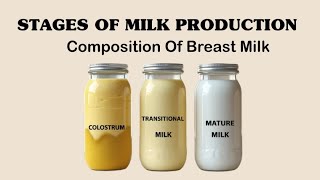 Breast Milk Production Stages | Breast Milk Composition And Importance