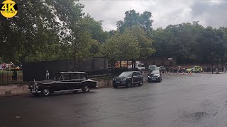 King Charles III Motorcade Passes Hyde Park Corner