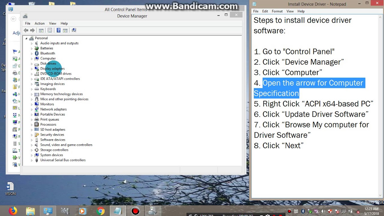 Steps To Install Device Driver Software Youtube